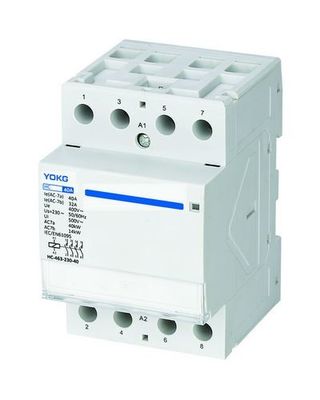 4 pôles Contacteur AC domestique pour -25°C-40°C Température ambiante et 50/60Hz