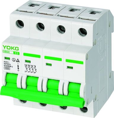 IP40 Mini Circuit Breaker d'intérieur 10KA SB6H 4P 3p 40a 10ka