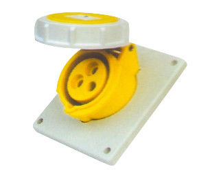 Support de panneau d'Ip67 16 ampère 3 Pin Industrial Socket Female Angled