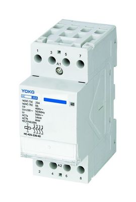 4 pôles Contacteur AC domestique pour -25°C-40°C Température ambiante et 50/60Hz