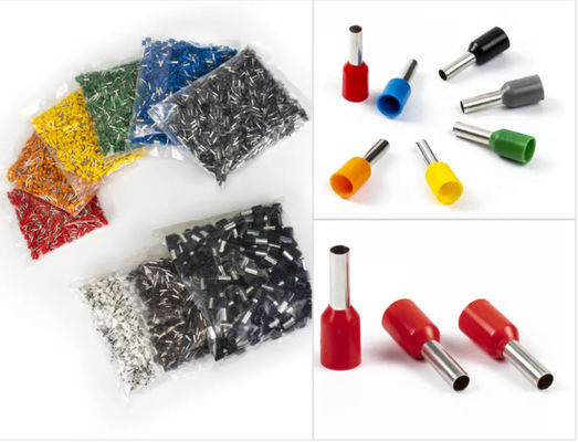 Le laiton de cuivre E1018 a pré isolé le connecteur terminal de rabattement de fil d'A.W.G. 18 d'olive